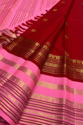 Red Kanjeevaram Handloom Pure Silk Saree