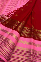 Red Kanjeevaram Handloom Pure Silk Saree