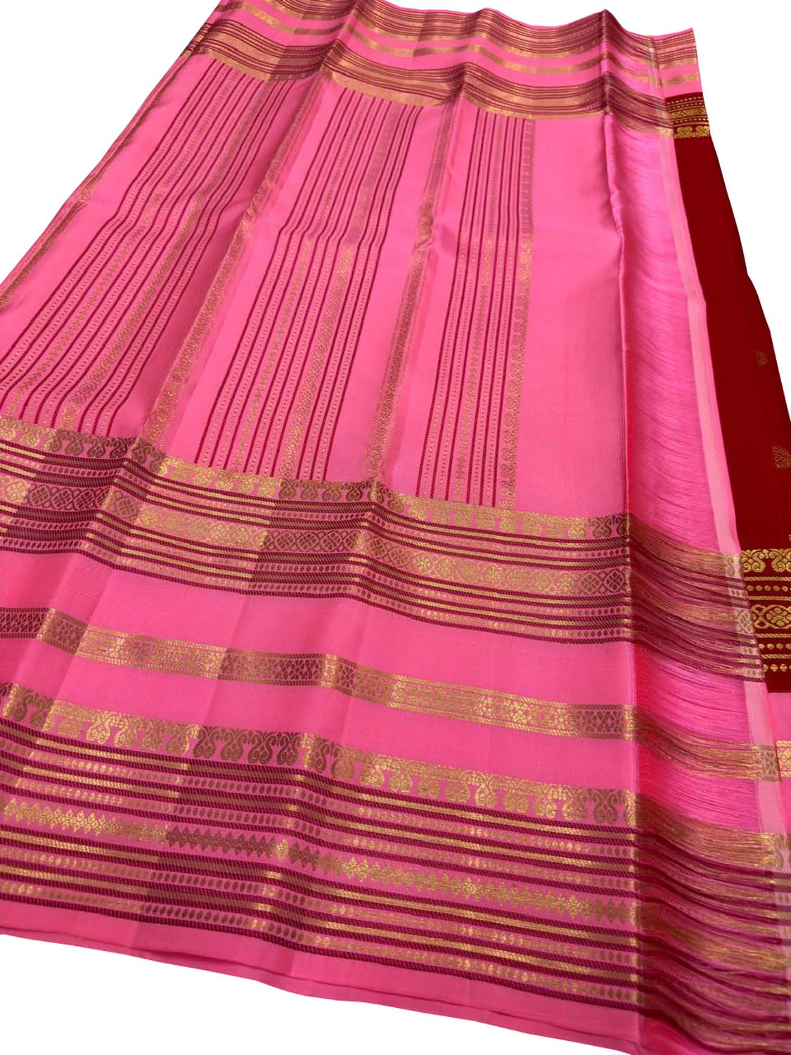 Red Kanjeevaram Handloom Pure Silk Saree