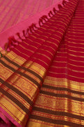 Red Kanjeevaram Pure Silk Saree Handloom Bridal Wedding