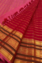 Red Kanjeevaram Pure Silk Saree Handloom Bridal Wedding