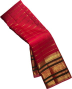 Red Kanjeevaram Pure Silk Saree Handloom Bridal Wedding