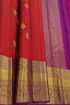 Red Handloom Pure Silk Kanjeevaram Saree