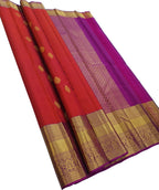 Red Handloom Pure Silk Kanjeevaram Saree