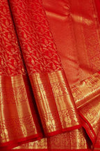Red Pure Kanjeevaram Silk Handloom Saree