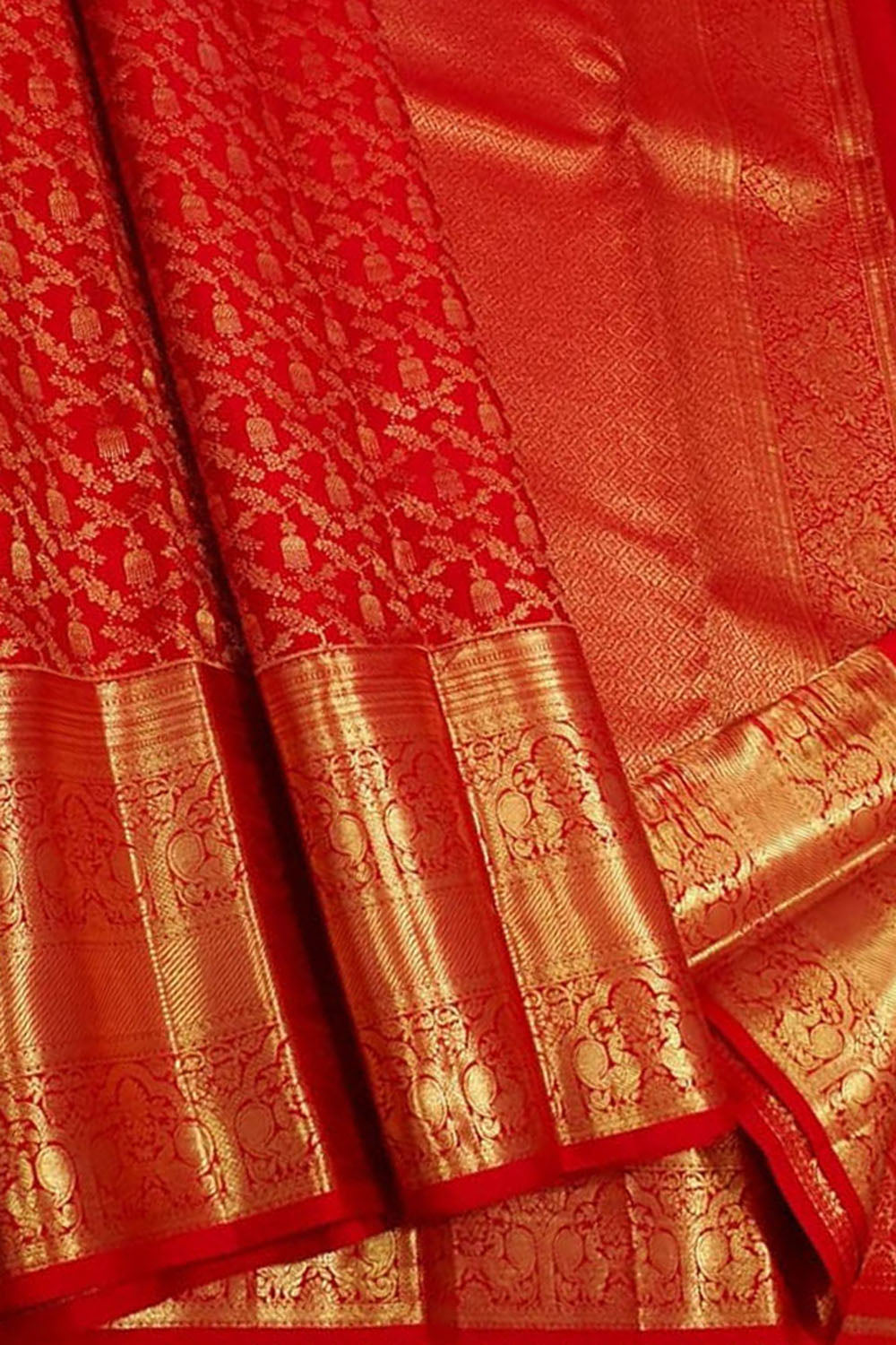 Red Pure Kanjeevaram Silk Handloom Saree