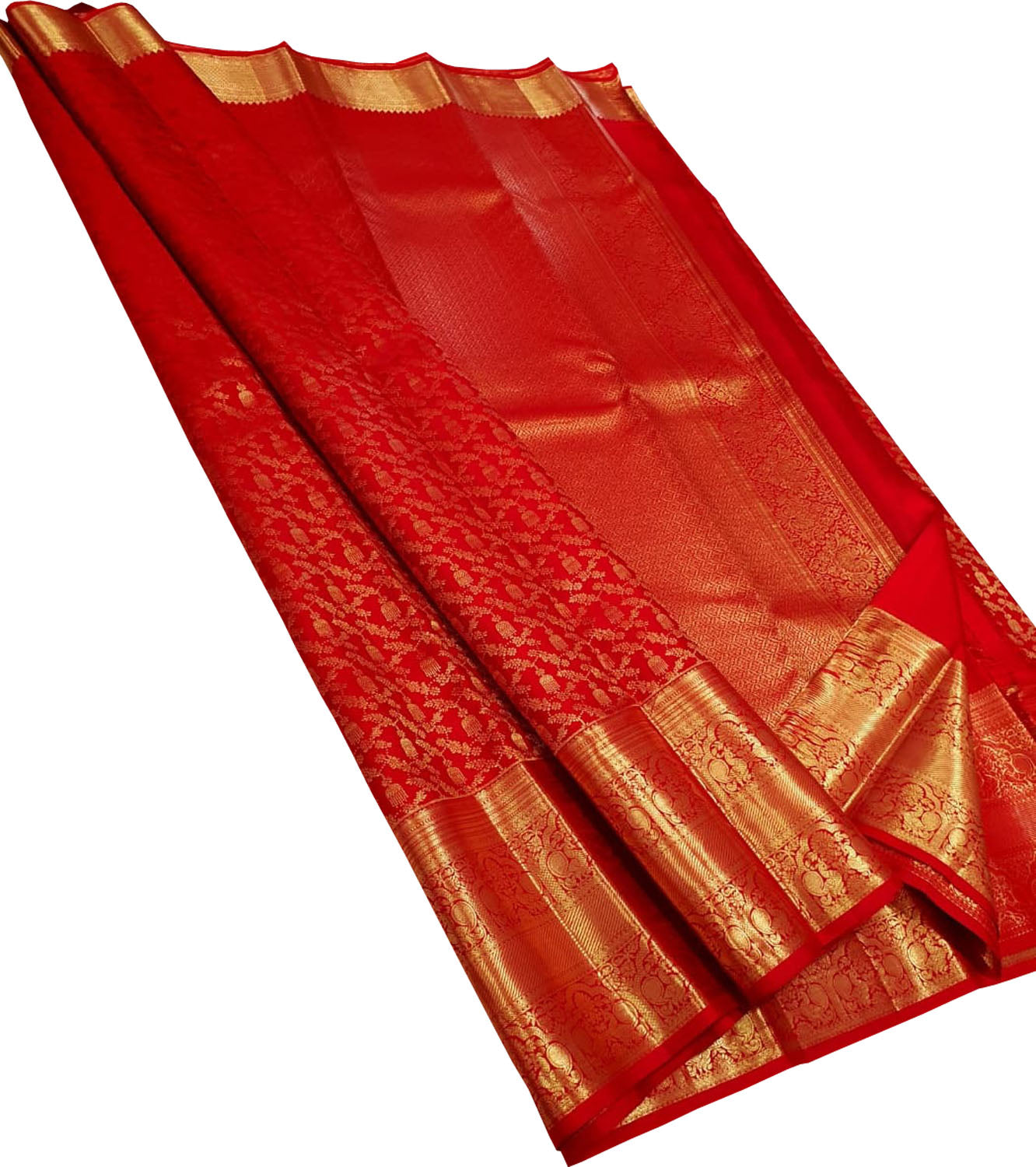 Red Pure Kanjeevaram Silk Handloom Saree