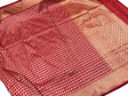 Red Pure Katan Silk Banarasi Handloom Saree