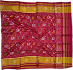 Red Pure Single Ikat Patan Patola Handloom Dupatta