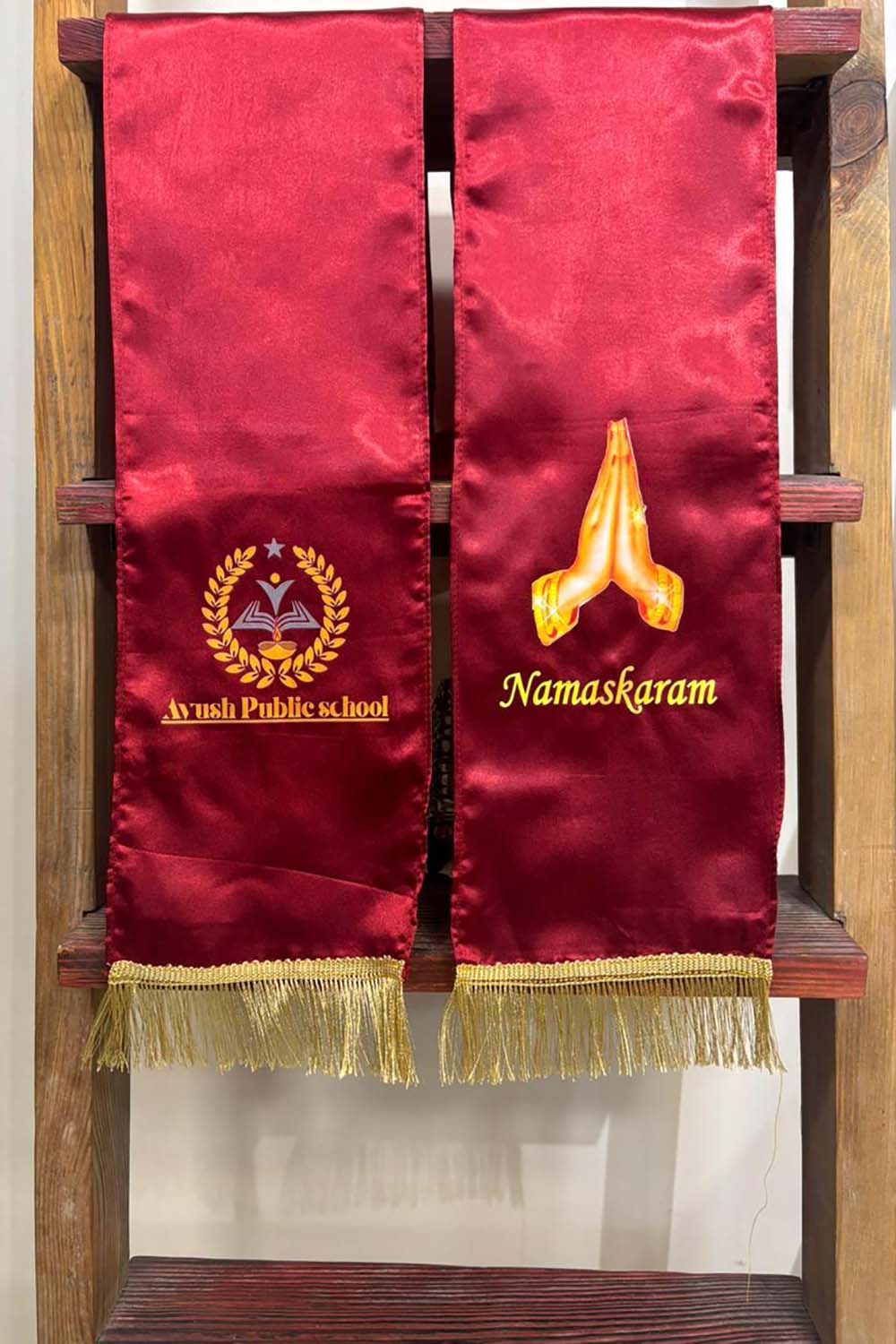 Ayush Public School Customised Stole ( MOQ -200 )