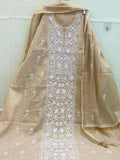 Tissue Chanderi Chikankari Suit - Luxurion World