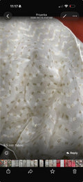 Dyeable Banarasi Cotton Silk Fabric 8.5 Mtr — Handloom Weave, Custom Dyeing & Designer Use