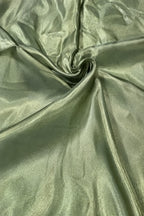 Green Plain Tissue Silk Suit with Patola Pure Silk Dupatta