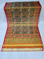 Green Plain Tissue Silk Suit with Patola Pure Silk Dupatta