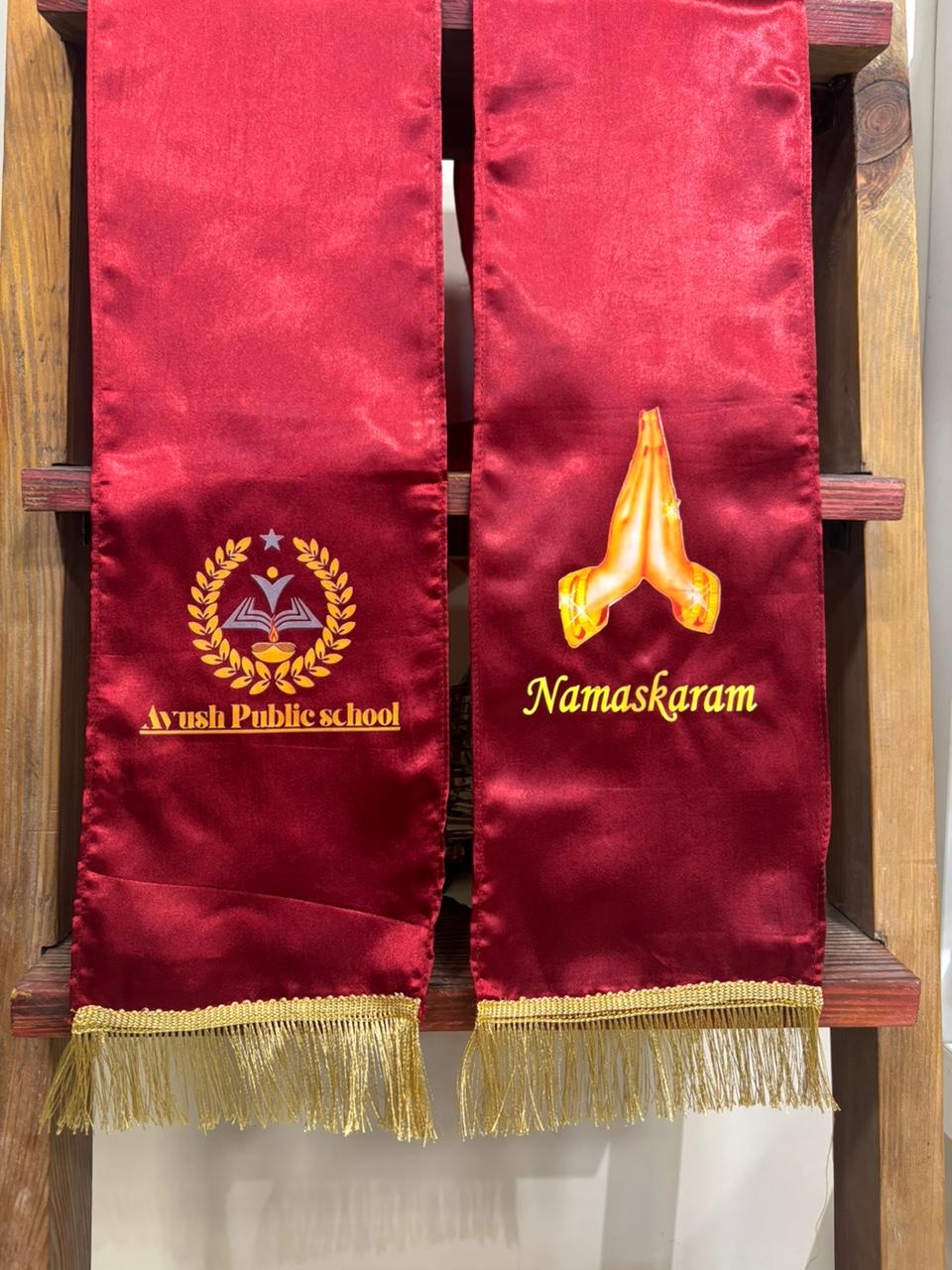 Ayush Public School Customised Stole ( MOQ -200 )