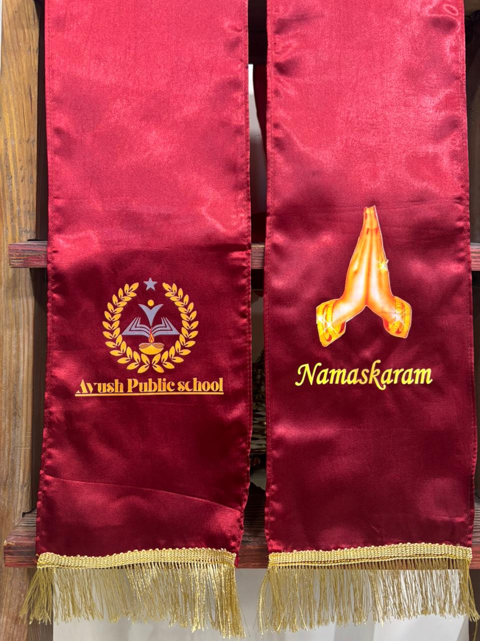 Ayush Public School Customised Stole ( MOQ -200 )