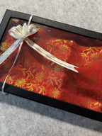 Premium Red Banarasi Silk Fashion Stole Gift Box Stylish Wrap for Festive | College | Casual | Night Parties - Luxurion World