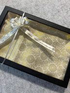 Premium White Banarasi Silk Fashion Stole Gift Box Stylish Wrap for Festive | College | Casual | Night Parties - Luxurion World