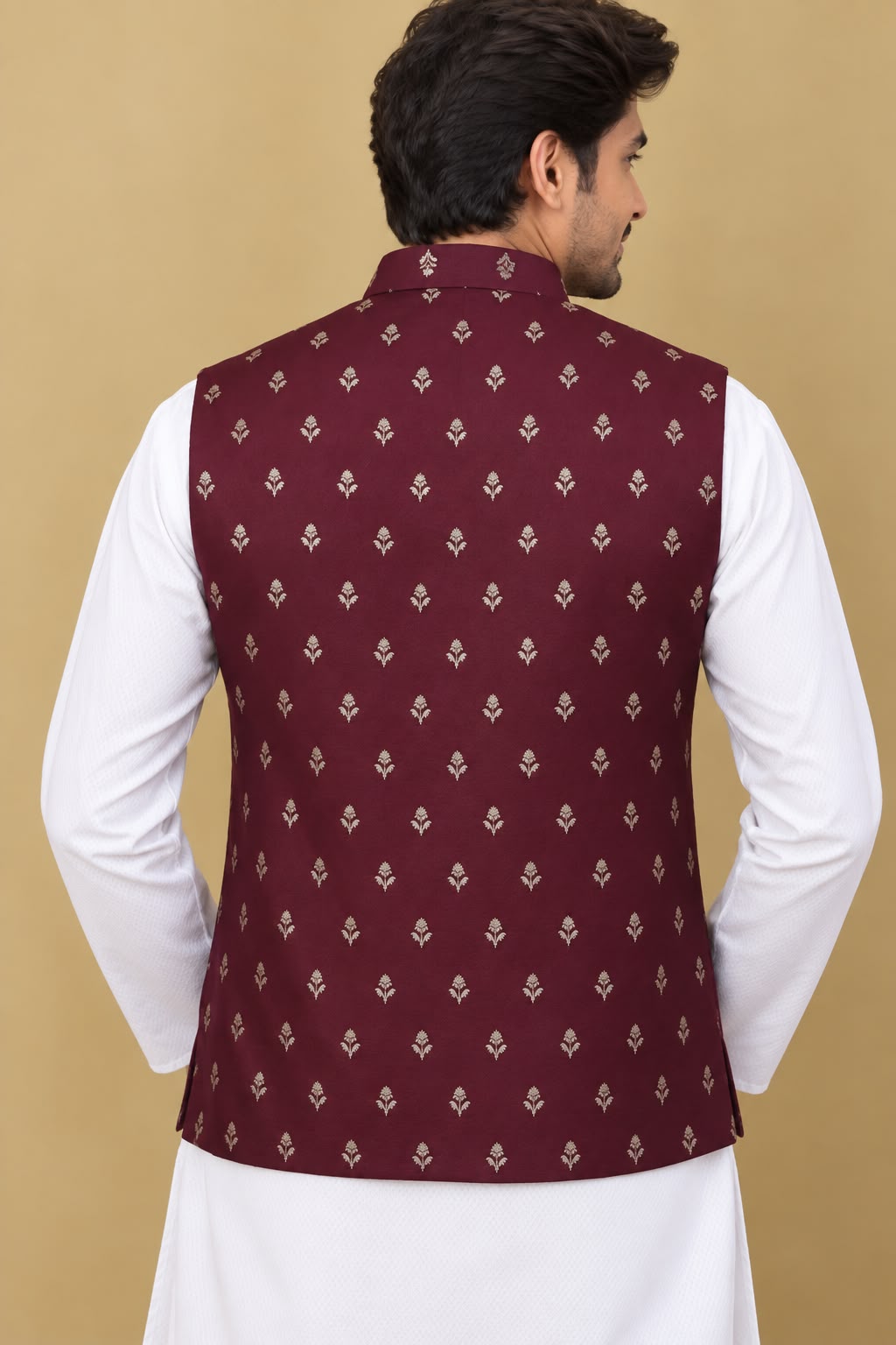 Elegant Maroon Banarasi Silk Jacket: A Timeless Fashion Statement