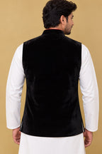 Black Velvet Nehru Jacket