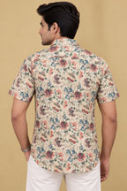 Colorful Kalamkari Tussar Silk Shirt
