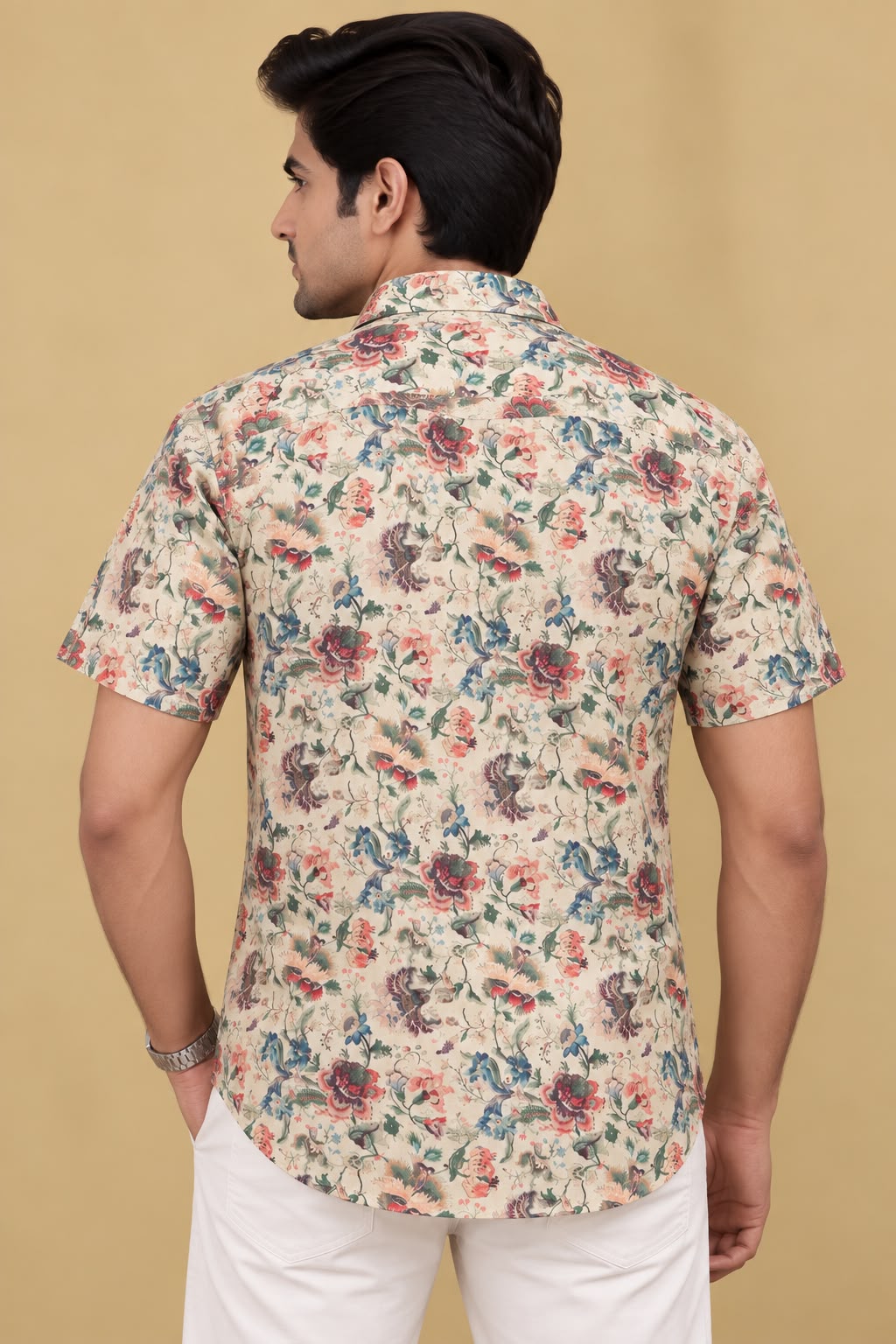 Colorful Kalamkari Tussar Silk Shirt