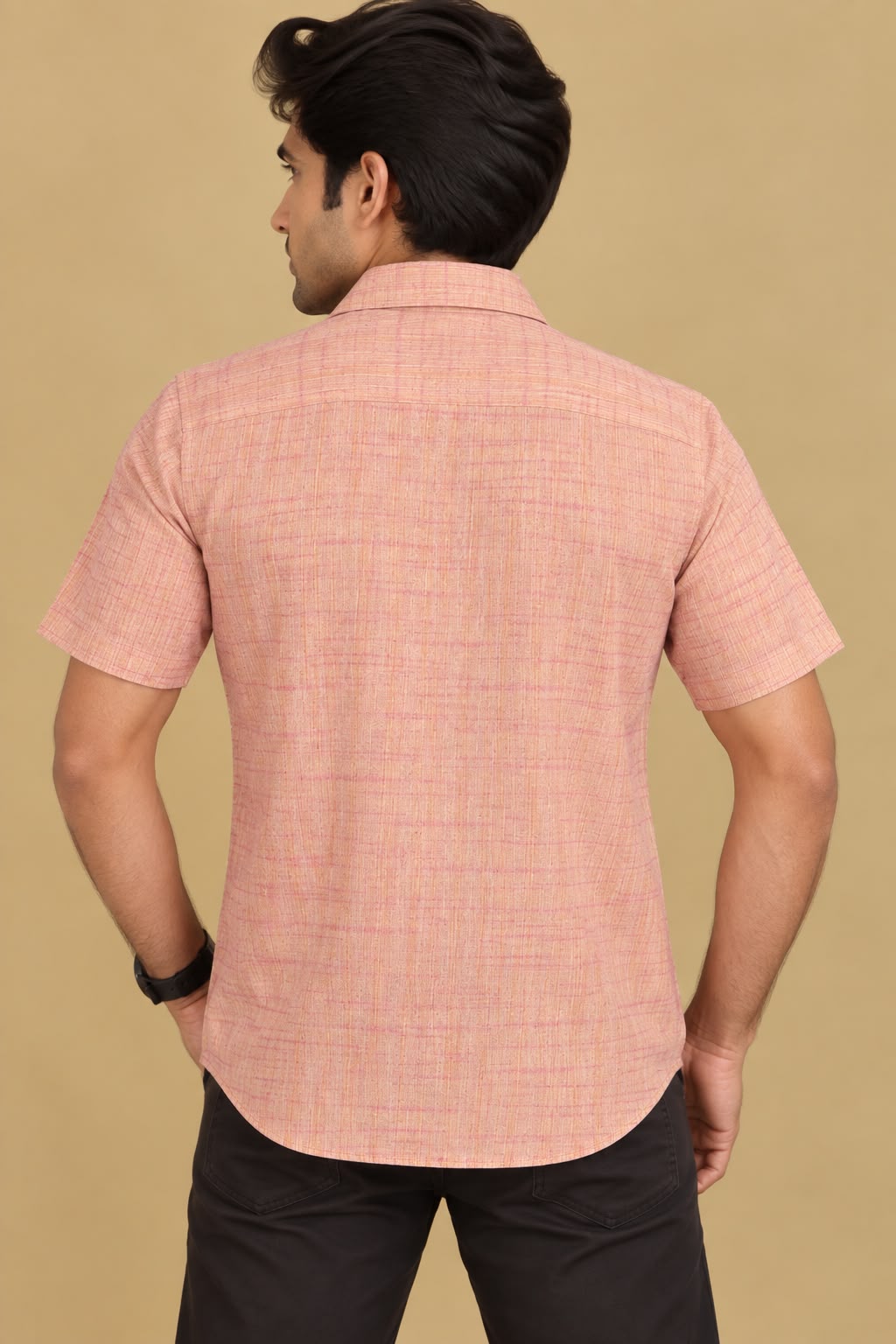 Purple Plain Pure Linen Silk Shirt - Exquisite Elegance
