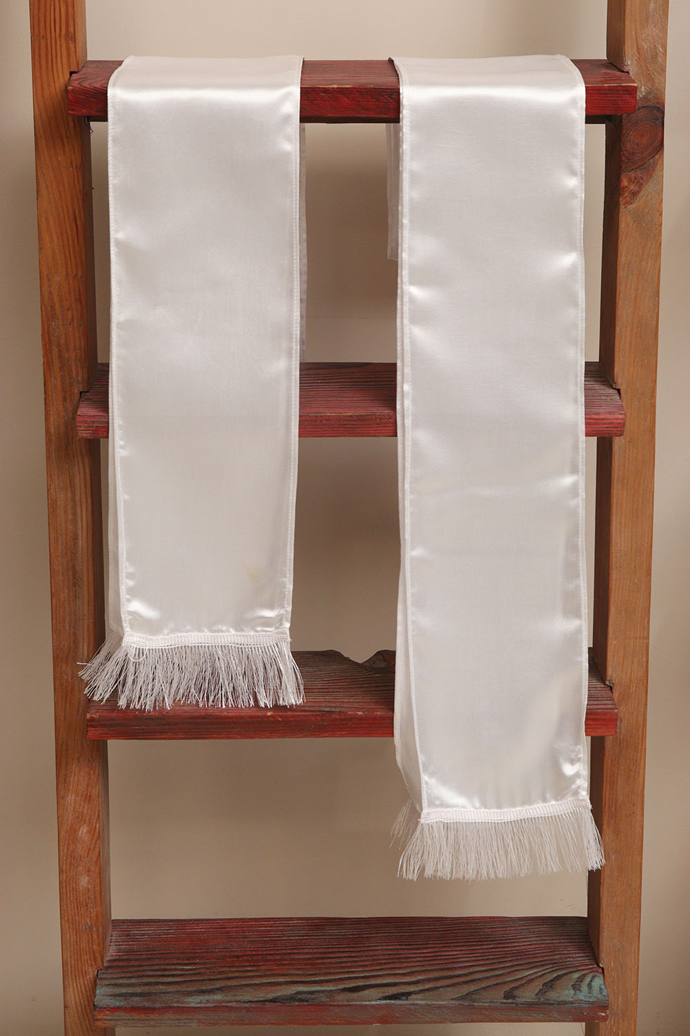 Luxurion World’s White plain unisex silk printed stole bring timeless elegance, making every wedding, anniversary, birthday, or celebration special by welcoming guests with warmth and grace - Luxurion World