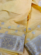 Yellow Banarasi Soft Silk Saree IS1B1ZA526090803