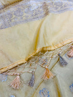 Yellow Banarasi Soft Silk Saree IS1B1ZA526090803