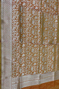 Yellow Handloom Banarasi Pure Katan Silk Dupatta