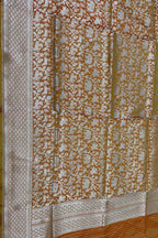 Yellow Handloom Banarasi Pure Katan Silk Dupatta