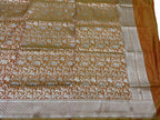 Yellow Handloom Banarasi Pure Katan Silk Dupatta