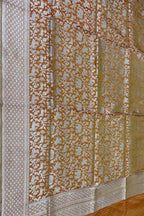 Yellow Handloom Banarasi Pure Katan Silk Dupatta