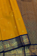 Yellow Handloom Kanjeevaram Pure Silk Saree