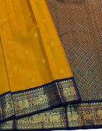 Yellow Handloom Kanjeevaram Pure Silk Saree