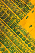 Yellow Swarnachari Pure Silk Saree — Handloom Zari Weave, Festive Wear