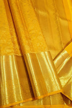Yellow Pure Kanjeevaram Silk Handloom Saree