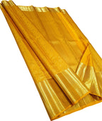 Yellow Pure Kanjeevaram Silk Handloom Saree
