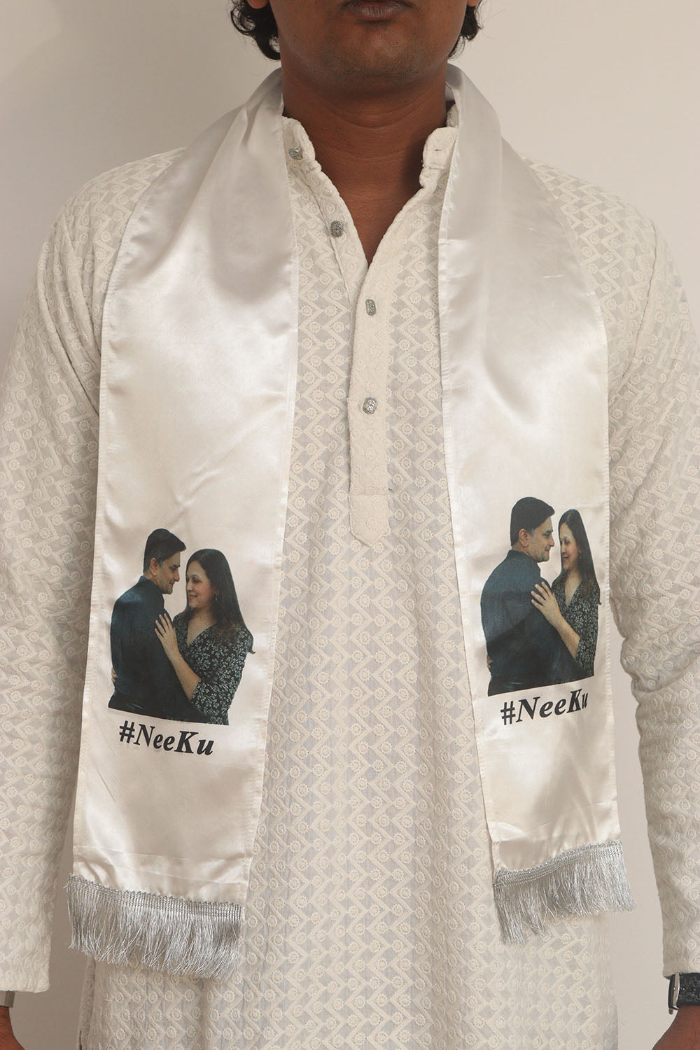 Luxurion World Customised Royal Swagat Patka – 200 pcs of Customized Unisex Silk Printed Stole & Dupatta for Welcoming Guests at Weddings, Anniversaries, Birthdays, or Grand Celebratory Occasions - Luxurion World