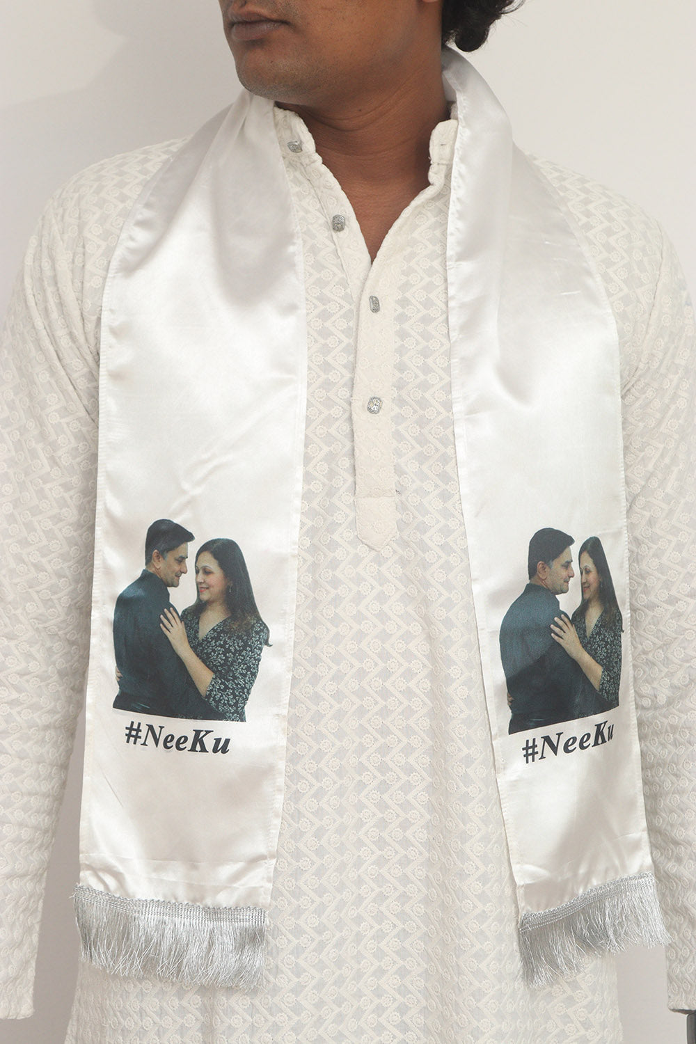 Luxurion World Customised Royal Swagat Patka – 200 pcs of Customized Unisex Silk Printed Stole & Dupatta for Welcoming Guests at Weddings, Anniversaries, Birthdays, or Grand Celebratory Occasions - Luxurion World