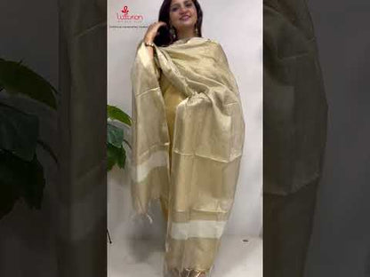 Dyeable Banarasi Tissue Silk Dupatta - Luxurion World