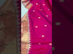 Pink Paithani Handloom Pure Silk Muniya Border Dupatta - Luxurion World