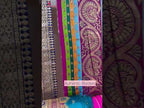 Elegant Maroon Banarasi Silk Lace (5.5 Mtr) - Luxurion World