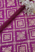 Exquisite Purple Banarasi Silk Fabric - 5 Meters - Luxurion World