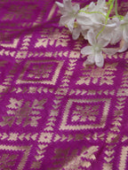 Exquisite Purple Banarasi Silk Fabric - 5 Meters - Luxurion World