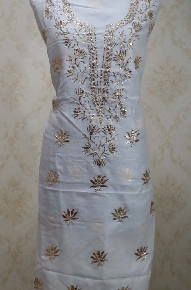 Dyeable Chanderi Silk Kurti - Luxurion World