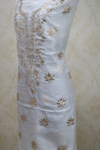 Dyeable Chanderi Silk Kurti - Luxurion World