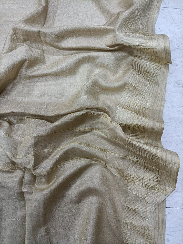 Pastel Handloom Bhagalpur Cotton Temple Design Dupatta - Luxurion World