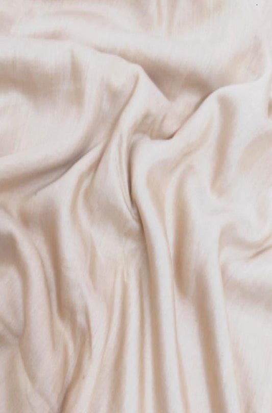 Dyeable Handloom Banarasi Moonga Silk Fabric (1 mtr) - Luxurion World